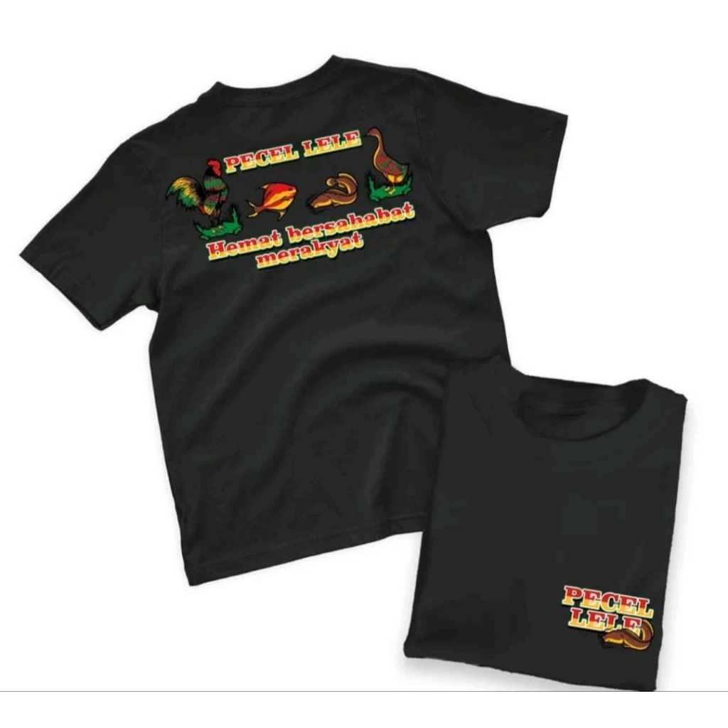 Kaos T-Shirt PECEL LELE HEMAT BERSAHABAT Kaos Distro viral unisex