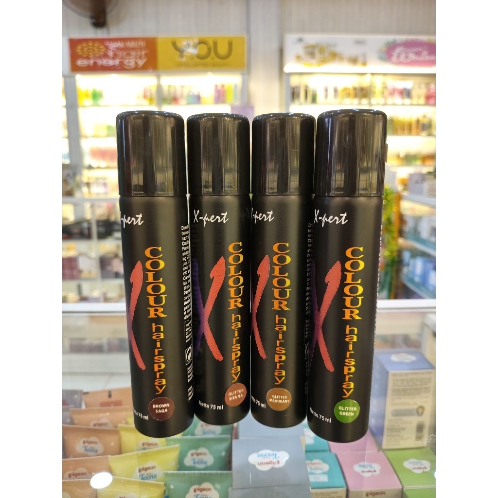 X-pert Hair Colour Spray | X-pert Colour Hairspray | Spray Pewarna Rambut || 75ML