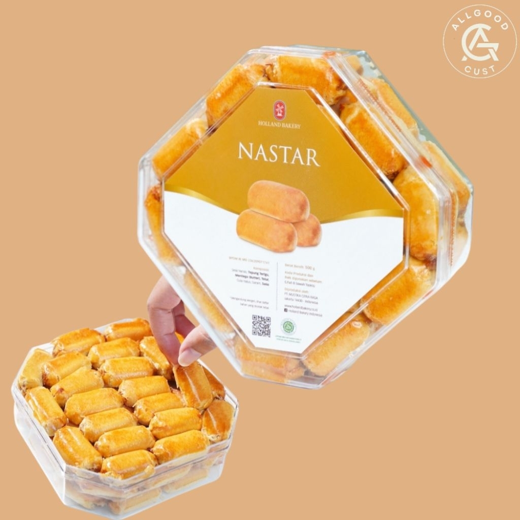 Holland Bakery - Kue Nastar Toples Segi 8 / Kue Kering Naastart Cookies Hampers Lebaran