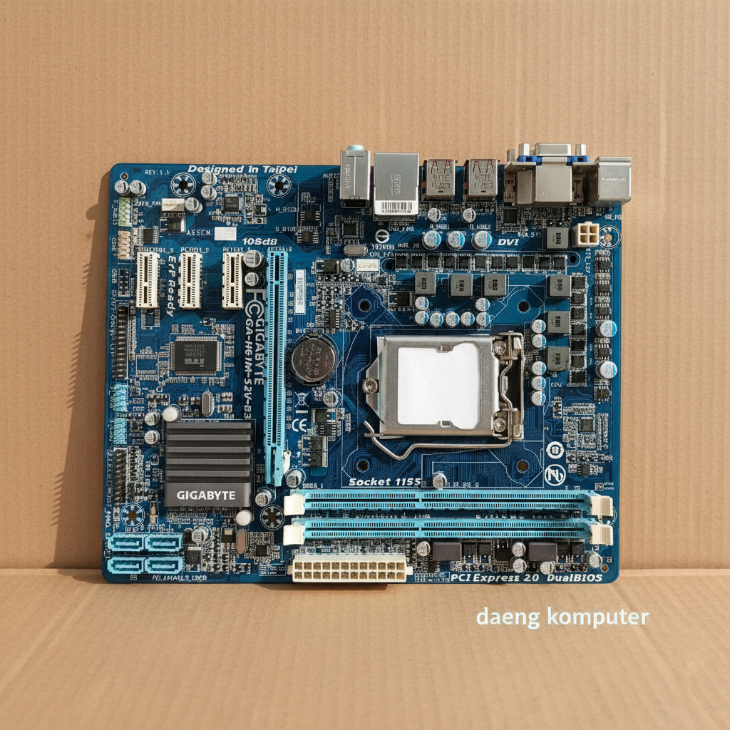 Motherboard Gigabyte GA-H61M-S2V-B3 Socket LGA 1155 | H61 DDR3 | Support Intel Sandy Bridge & Ivy Br