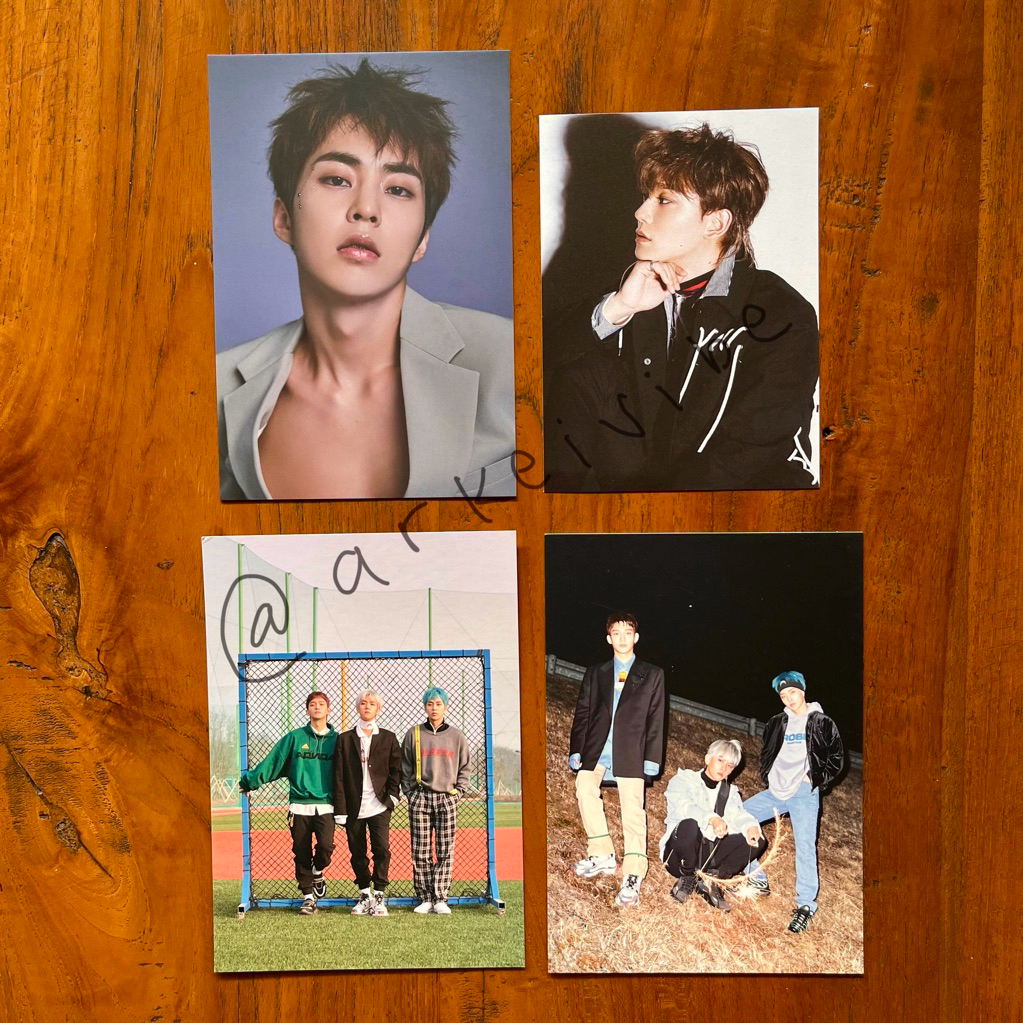 Postcard EXO CBX Chen, Baekhyun, Xiumin