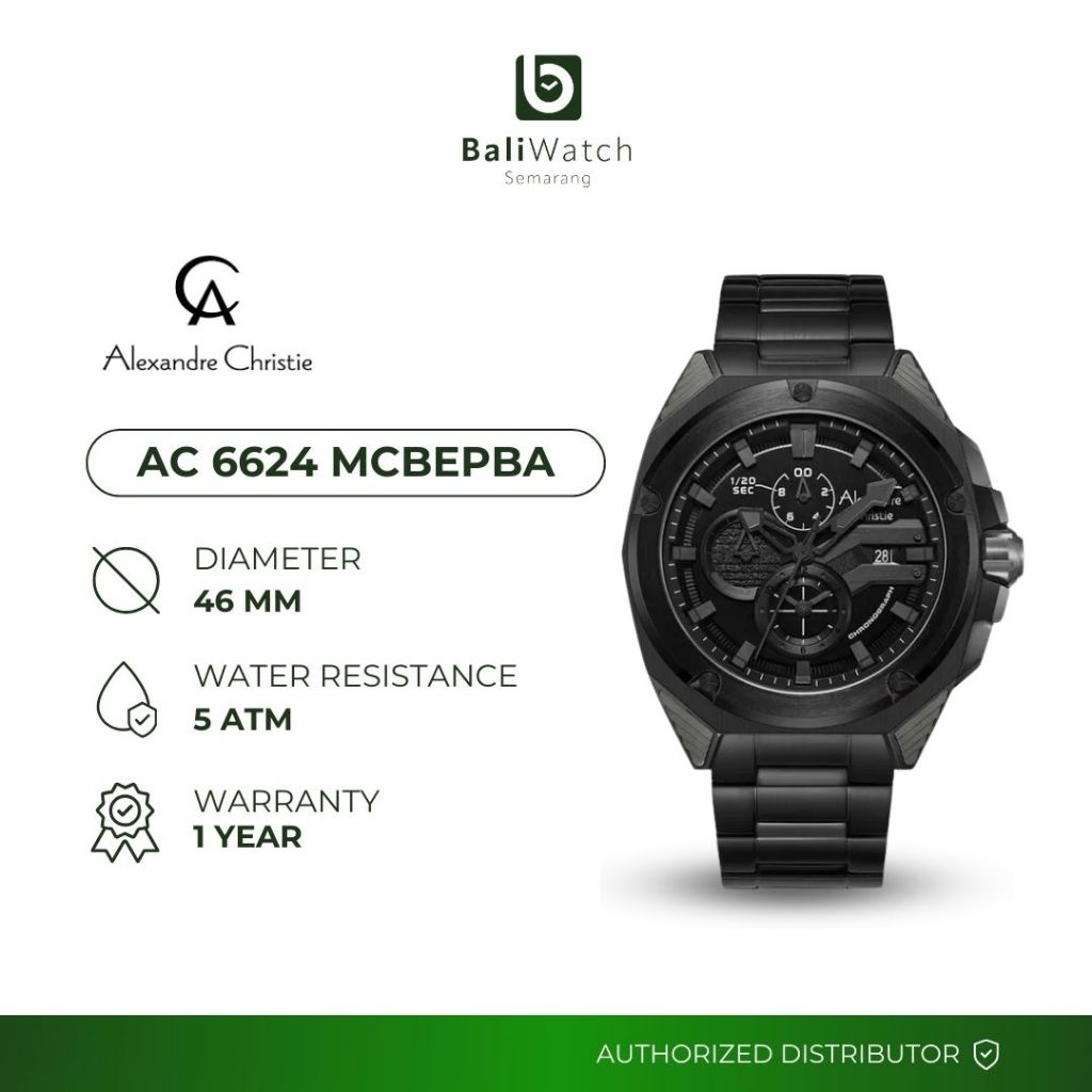 Alexandre Christie AC 6624 MCBEPBA Jam Tangan Pria