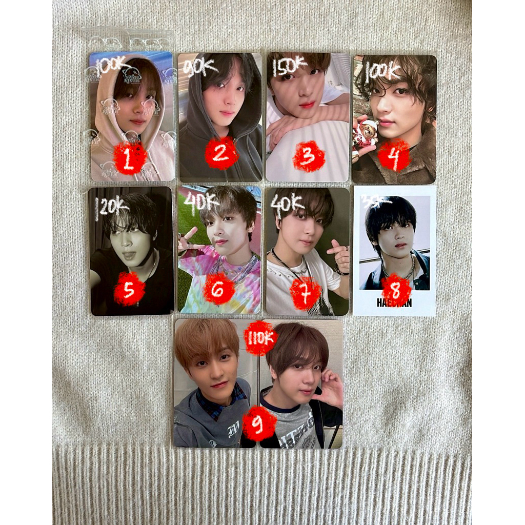 [ready] photocard nct haechan hoodie regulate boboan xmas mahae markhyuck couple
