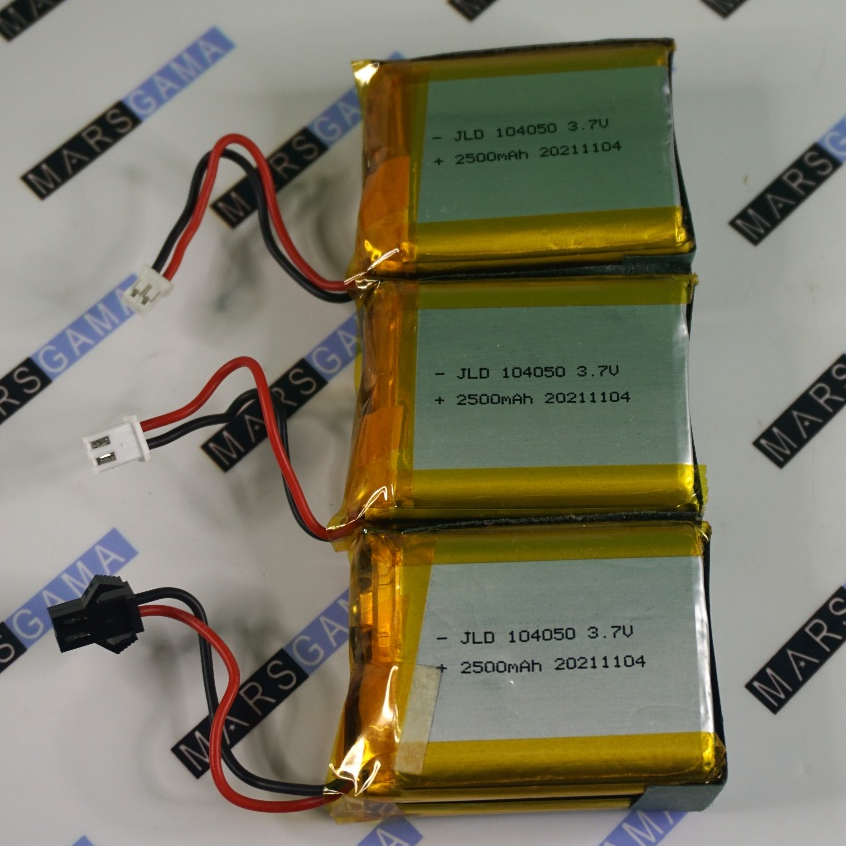 Baterai lithium polimer 5000mah 104050 3.7V li polymer Softpack 2P 2 X 2500mah