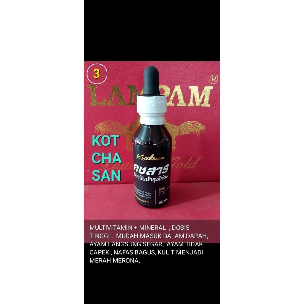Kot Cha San Multivitamin Ayam Thailand 60ml