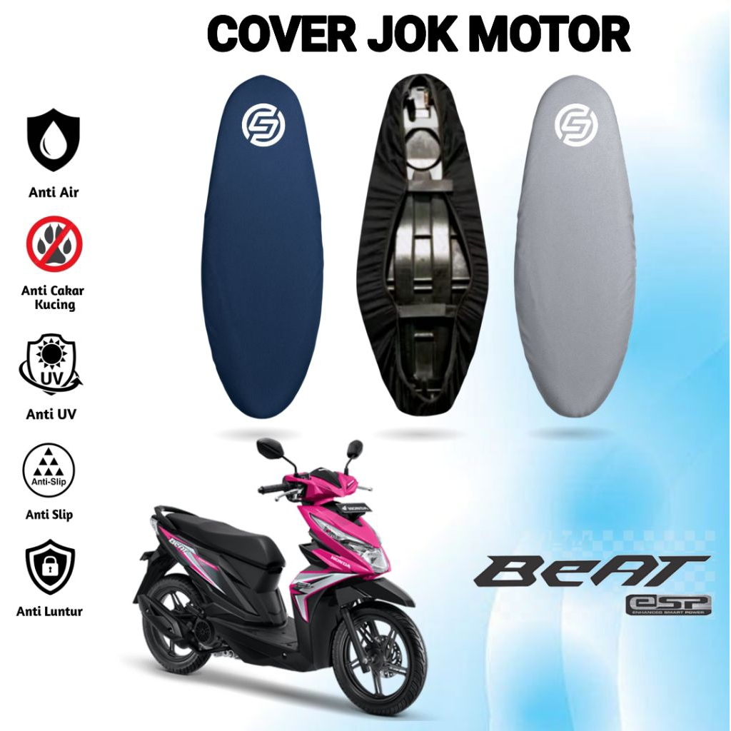 cover sarung jok motor honda BEAT, BEAT POP cover jok motor anti air anti slip