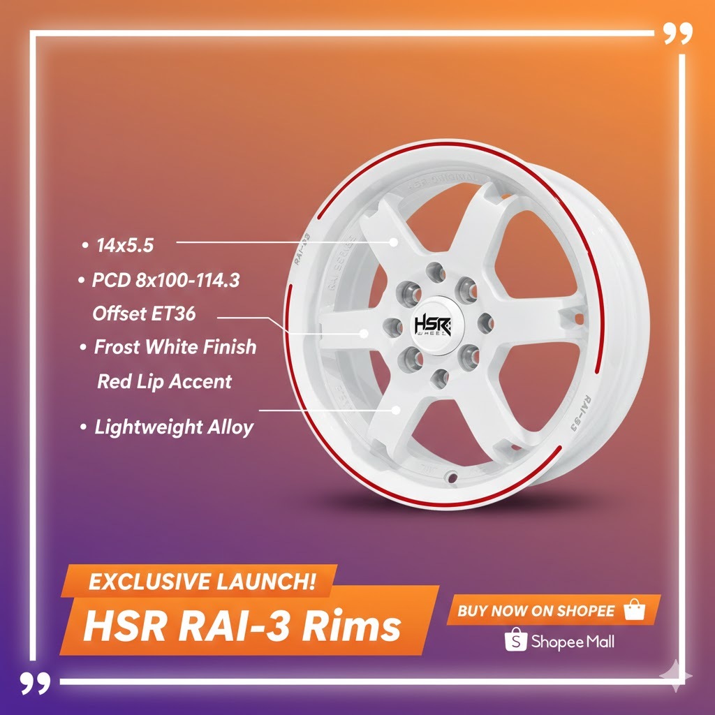 HSR WHEEL RING14 ORIGINAL OEM MOBIL CALYA XENIA AIR EV BINGOU VELG MOBIL RAI S3 R14 SALE