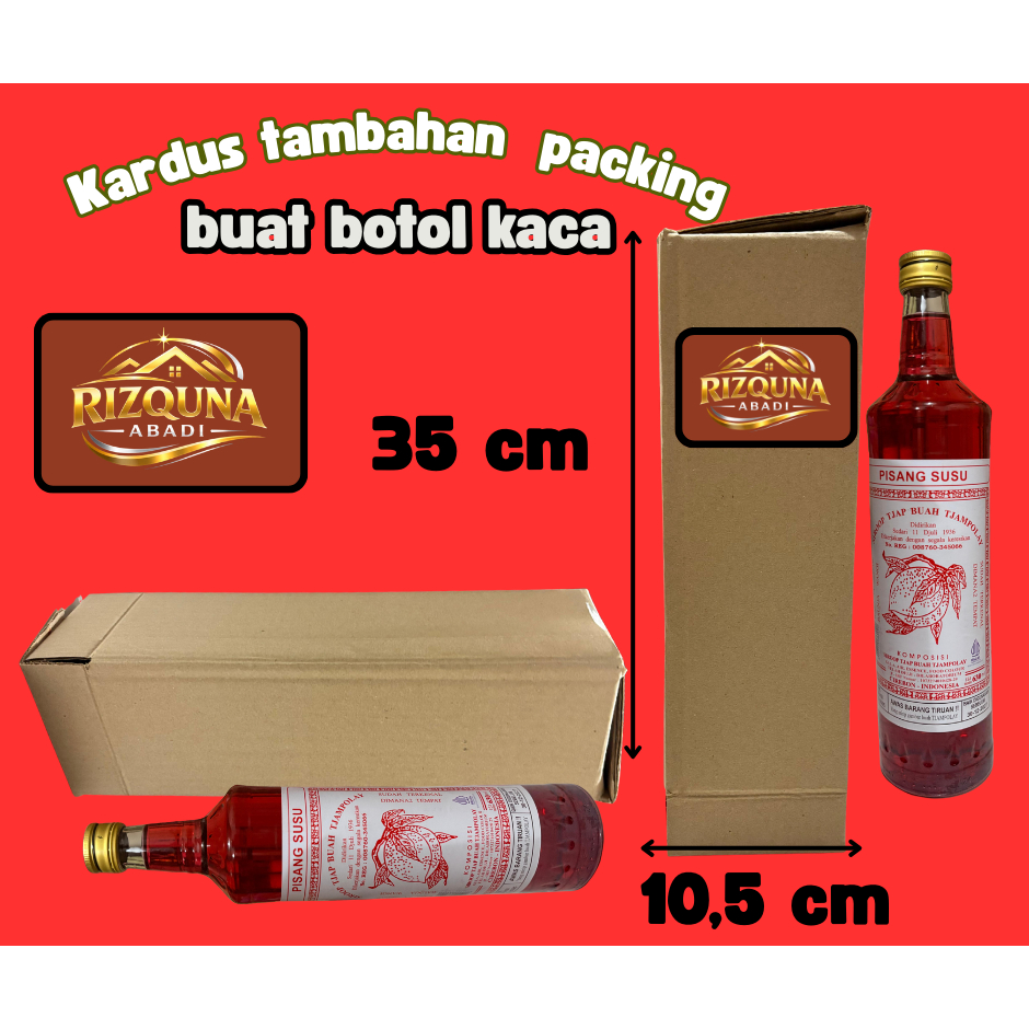 packing kardus bekas buat botol tjampolay