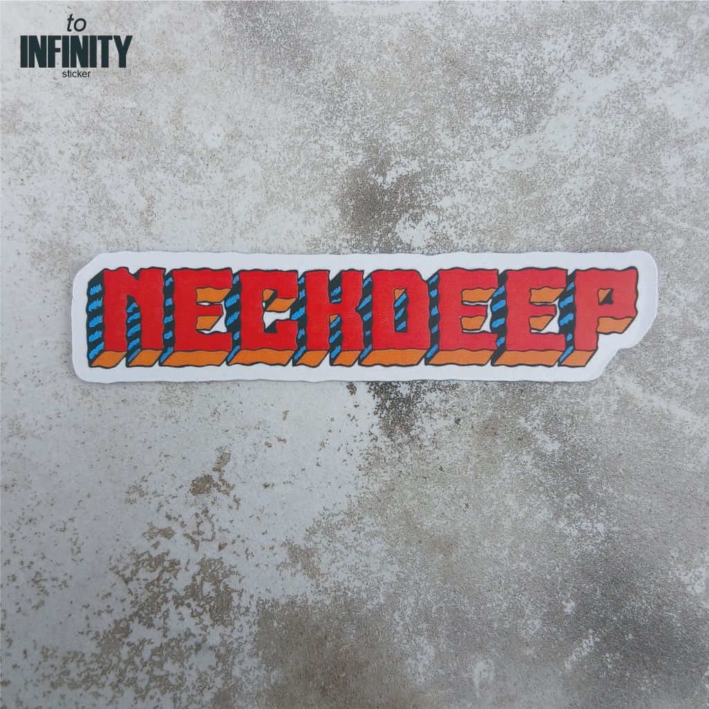 Sticker Aesthetic Neck Deep | Sticker Laptop, HP, Tumblr, Motor, Helem | Sticker Glossy Tahan Air