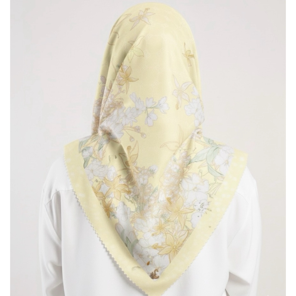 Exclusive Hijab - Puspa Pesona Light Yellow