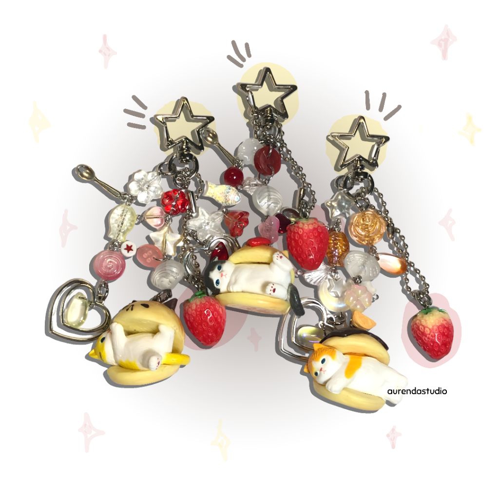 (aurendastudio) mofusand bagcharm| mofusand keychain| mofusand trinket bread version