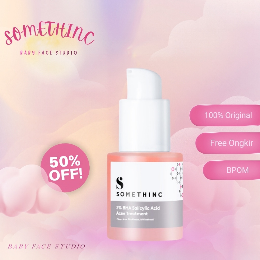 SOMETHINC 2% BHA Salicylic Acid Acne Treatment - Serum Usir Jerawat Mendem & Serum Jerawat Aktif