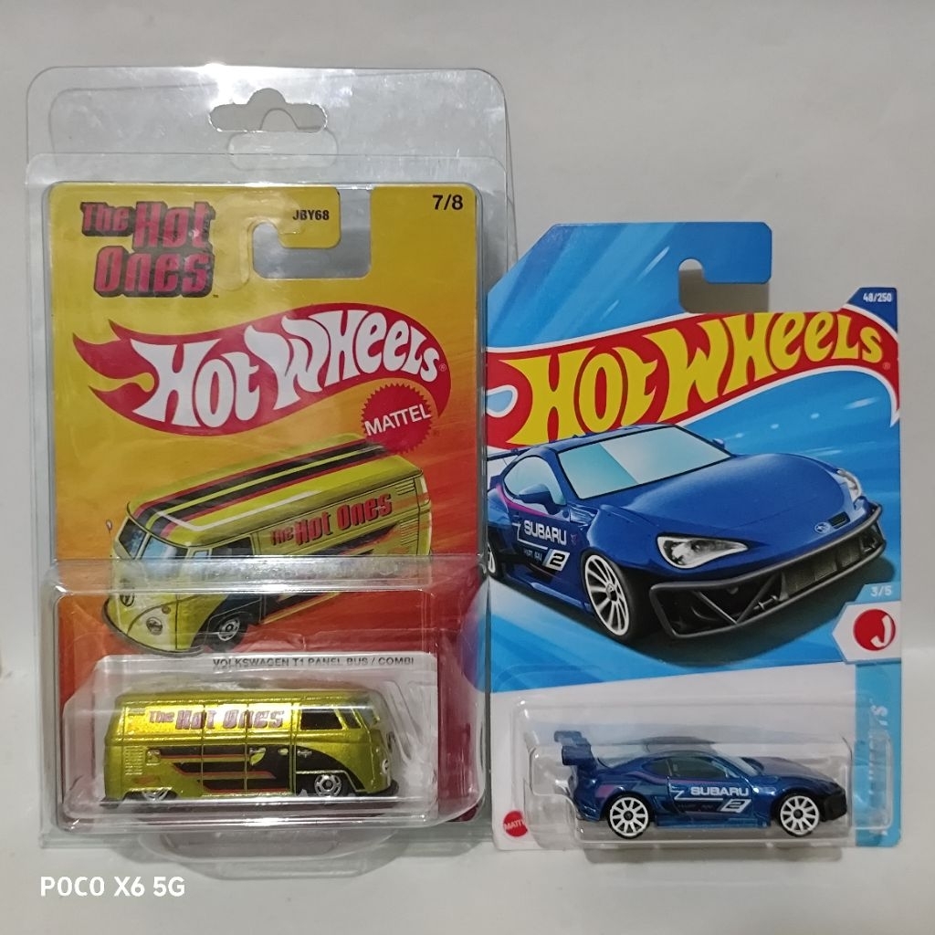 Paket Hot Wheels The Hot Ones Volkswagen T1 Panes Bus & Subaru BRZ