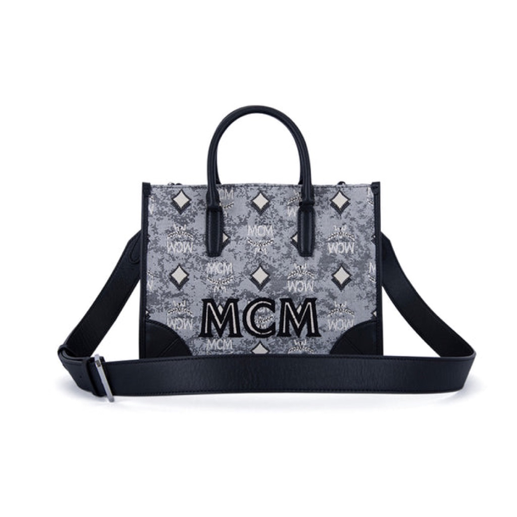 MCM vintage Monogram jacquard tote bag small