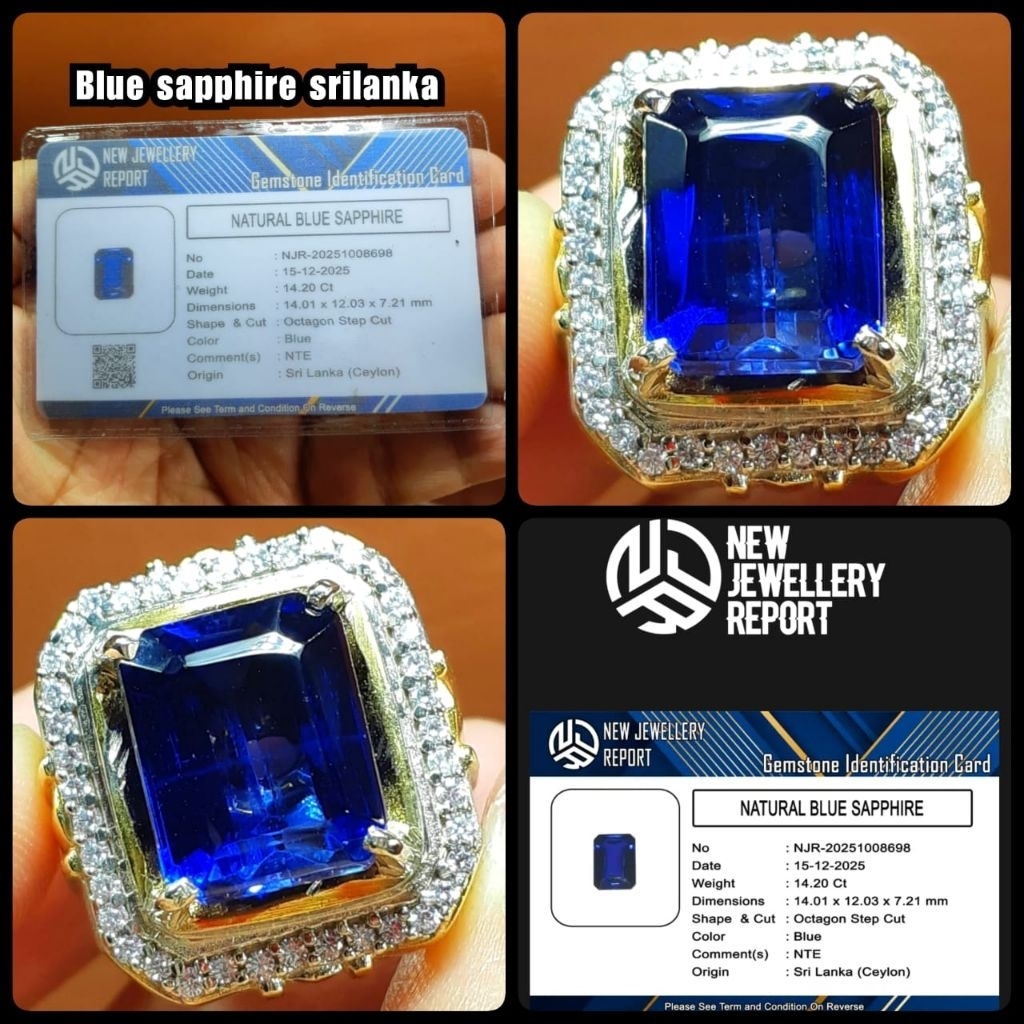 Blue sapphire Srilanka ceylon super HQ royal blue jumbo