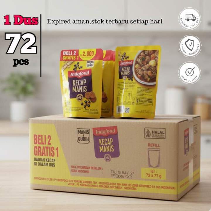 Indofood Kecap Manis 77 g  BELI 2 GRATIS 1  2.000  1 Dus