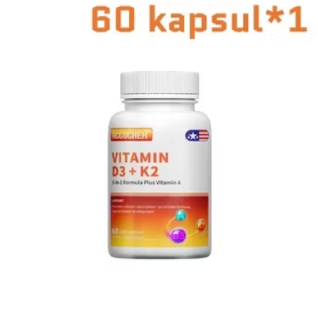 Vitamin D3 + K2 Accuchek 3 in 1 Formula plus Vitamin A