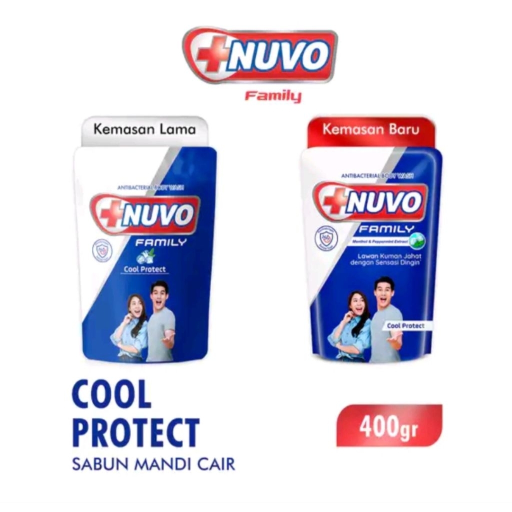 SABUN MANDI CAIR NUVO COOL PROTECT 400 ML