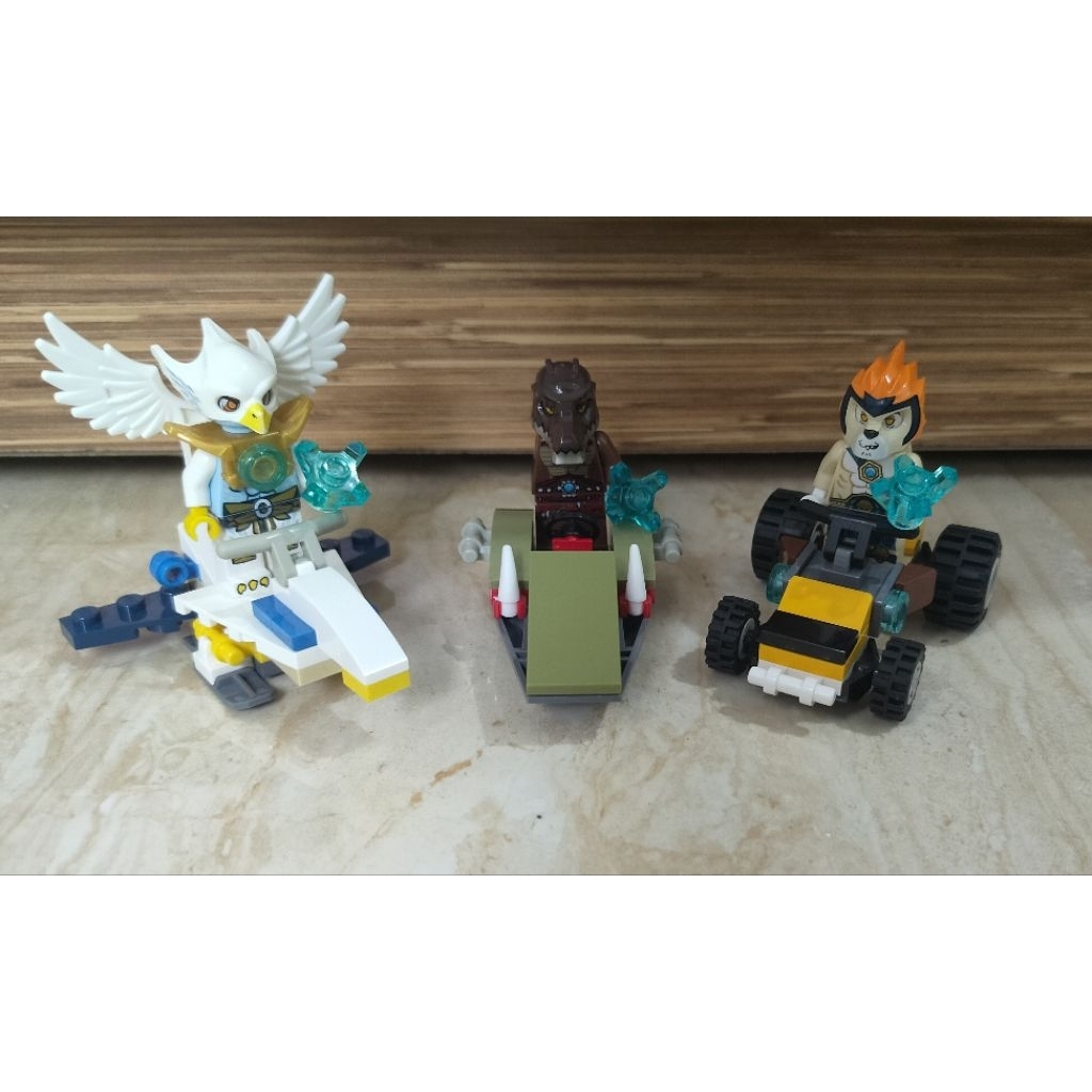 (TAKE ALL) Lego Chima Original Playset Minifigure Chima 30253 30250 30252 Ewar Leonidas Crug Mainan 
