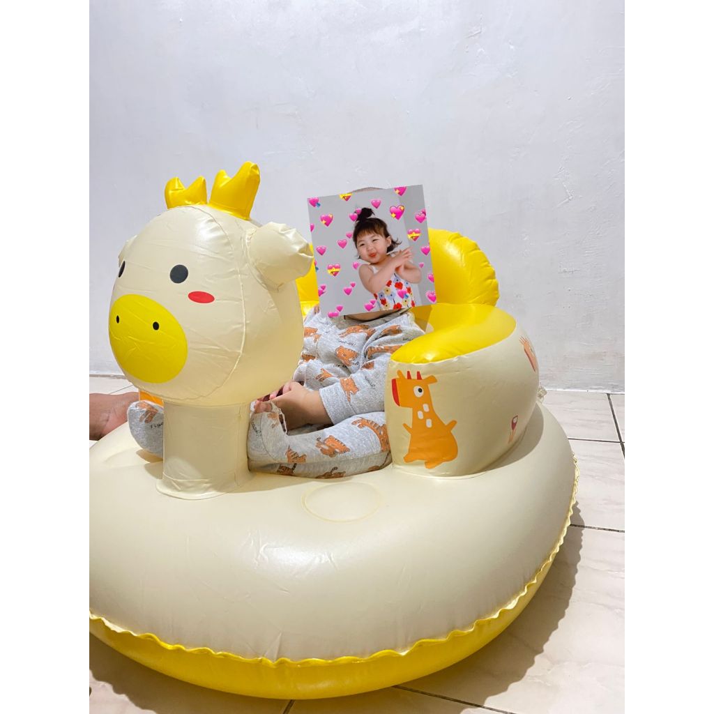 Kursi Bayi Belajar Duduk Makan Main Mandi 45x47x32cm Rusa Tanpa Musik Kursi Sofa Bayi Musik kursi ma