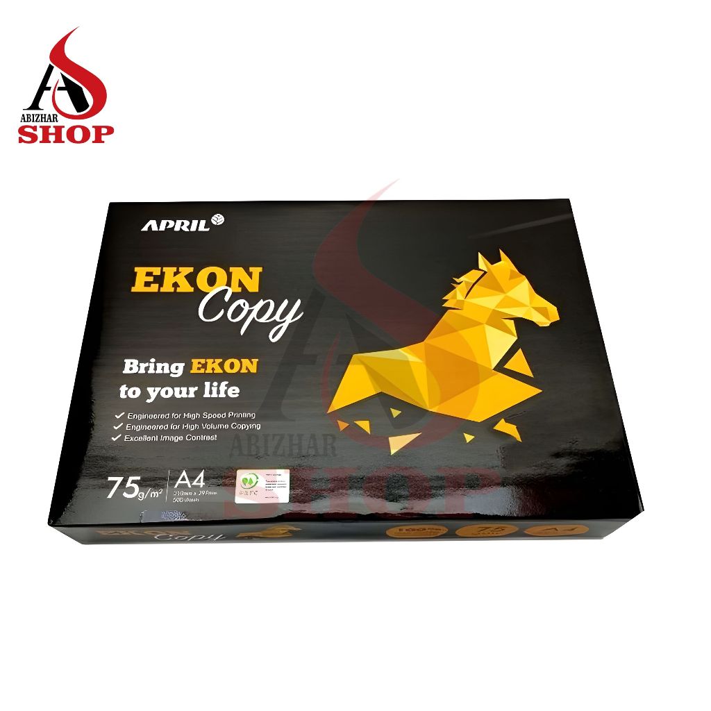 Kertas HVS ekon 75 Gram A4 1 Rim 500 Lembar