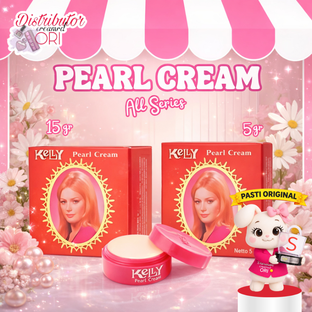 Kelly Pearl Cream Krim Wajah - 5gr | 15gr | distributor cream ori