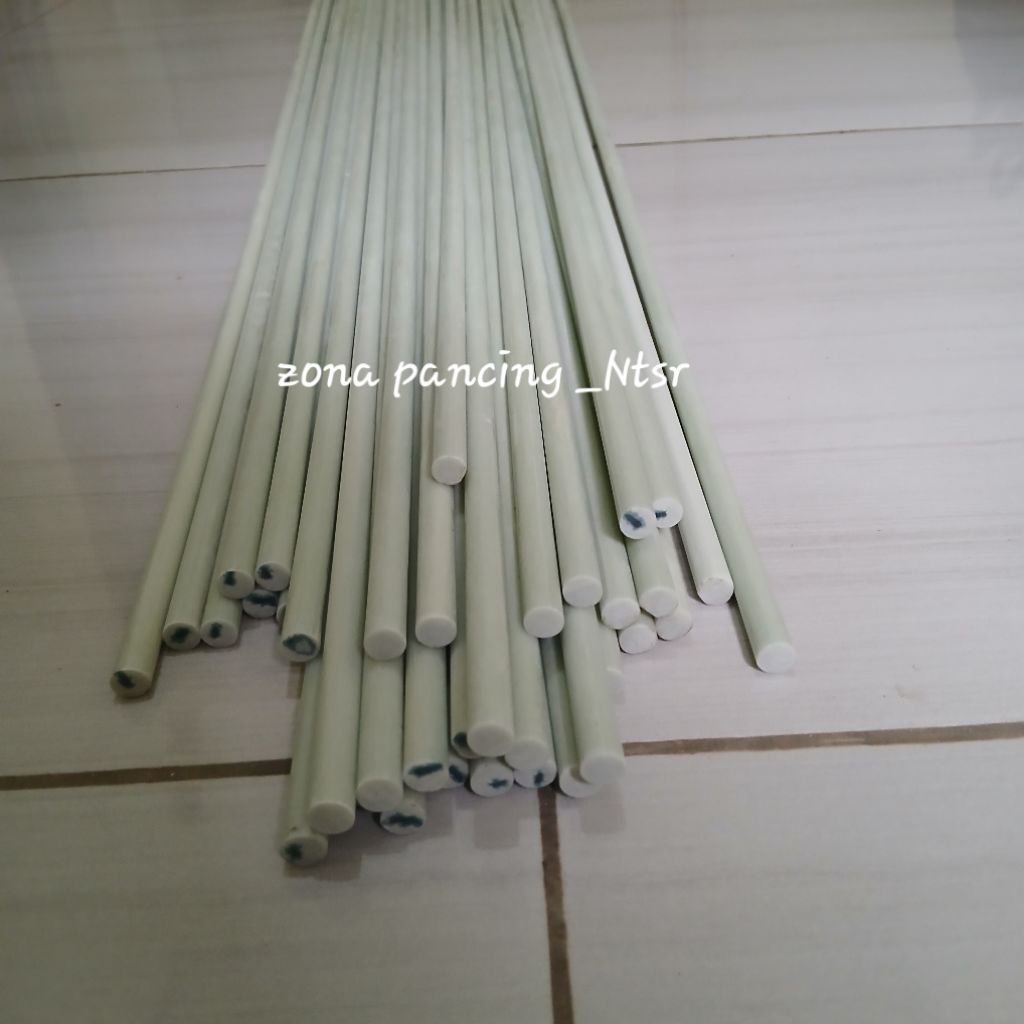 Fiber Solid Batangan 8mm Bahan Joran fiber solid Kaku -Import Qulity