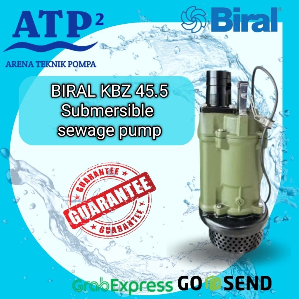 Biral KBZ 4/5.5 Pompa Celup Pompa Submersible Sewage Pump Pompa Celup Air Kotor