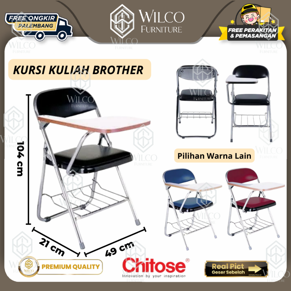 Kursi Kuliah Brother by Chitose | Bangku Kuliah Chitose Multifungsi