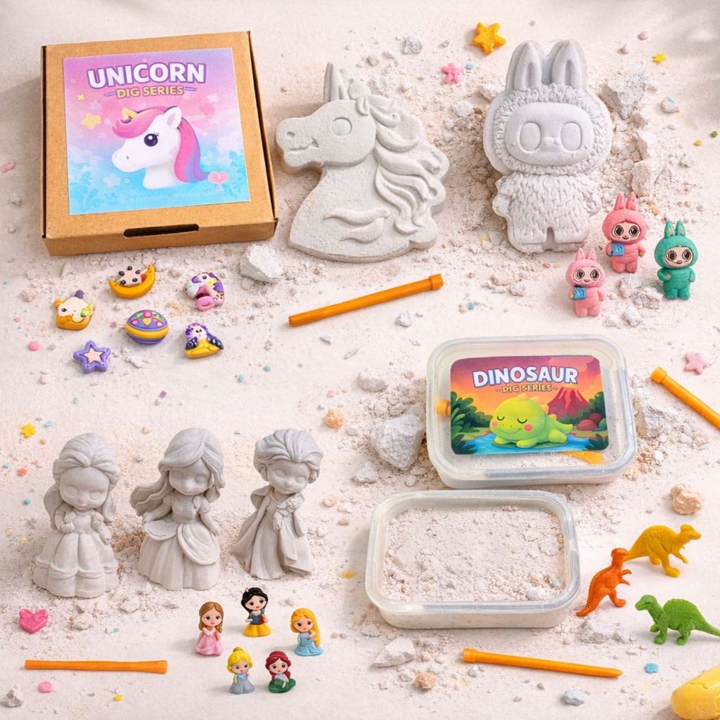 Mainan Dig It Up Gali Fosil Dino Unicorn Labubu Unicorn | Souvenir dan Goodie Bag