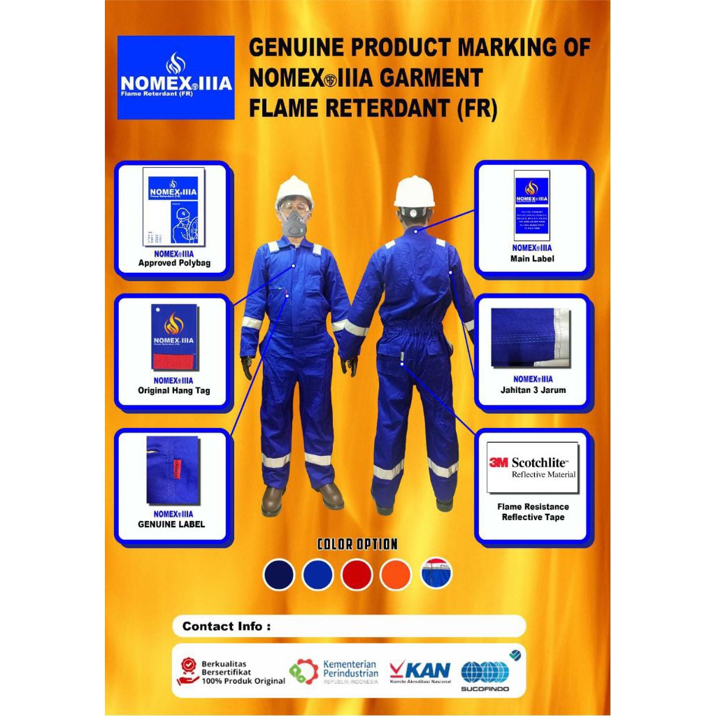 Wearpack NOMEX IIIA Anti Api / anti Bara