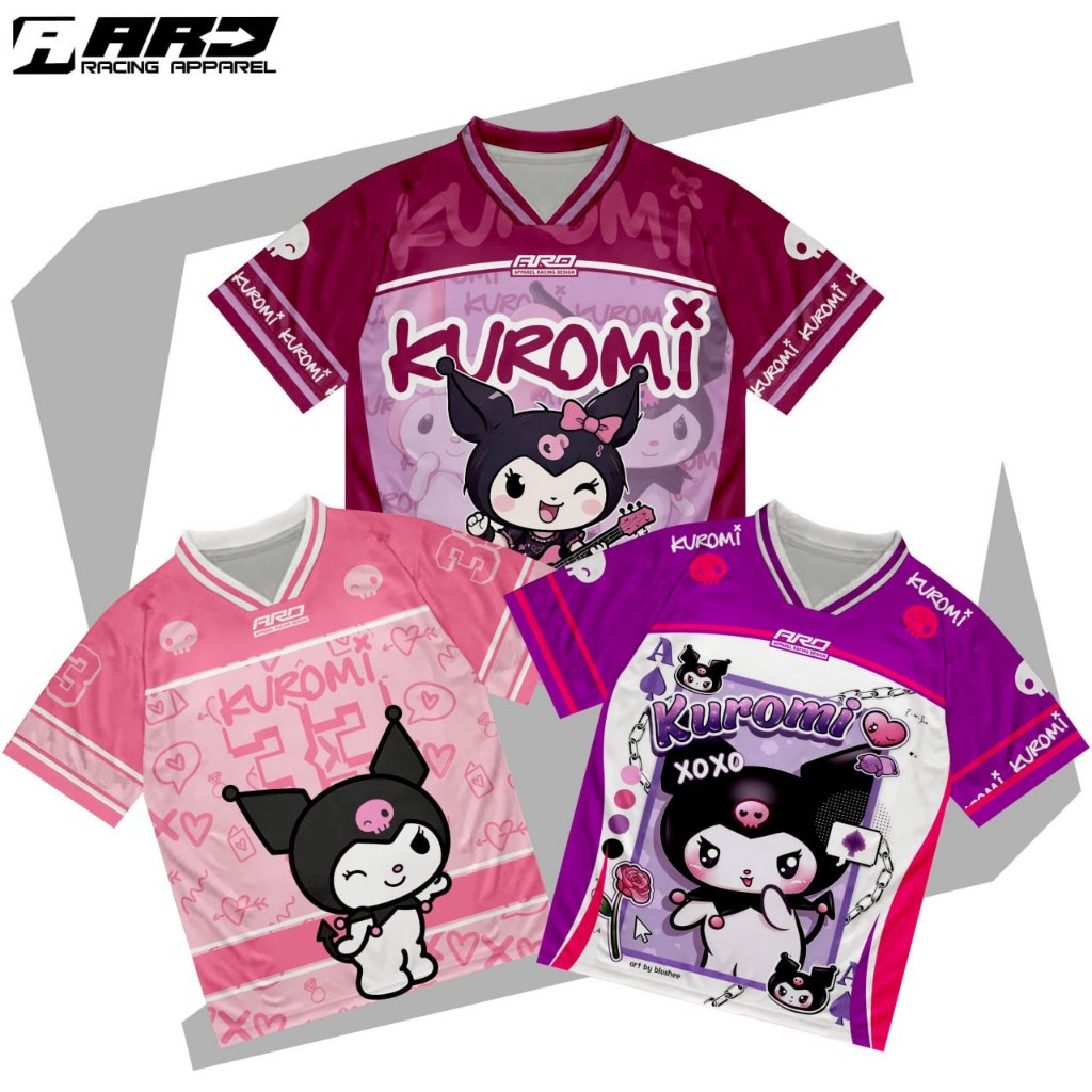 Jersey Kids / Jersey Anak Karakter Kuromi / Jersey Bahan Dryfit  Full Printing