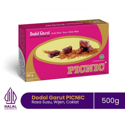 exp  13 JULY 2026 Dodol Garut PICNIC 500gr HALAL Asli Original Oleh-Oleh Hari Raya  Khas Garut