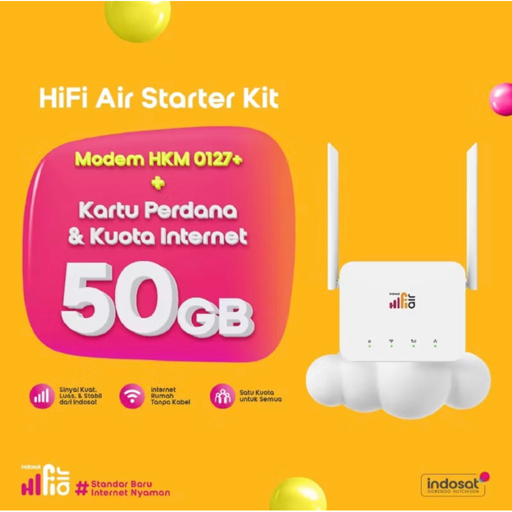 HiFi Air Indosat HKM0127 Wifi tanpa kabel
