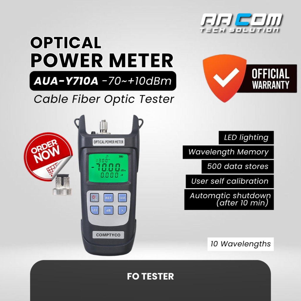 OPM OPTICAL POWER METER Y710A COMPTYCO FIBER OPM TELKOM FIBER OPTIC FO OPM ONLY