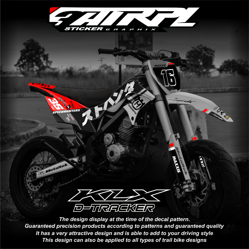 DECAL DTRACKER 150 stiker dekal klx dtracker full body custom decal klx dtracker hologram decal pela