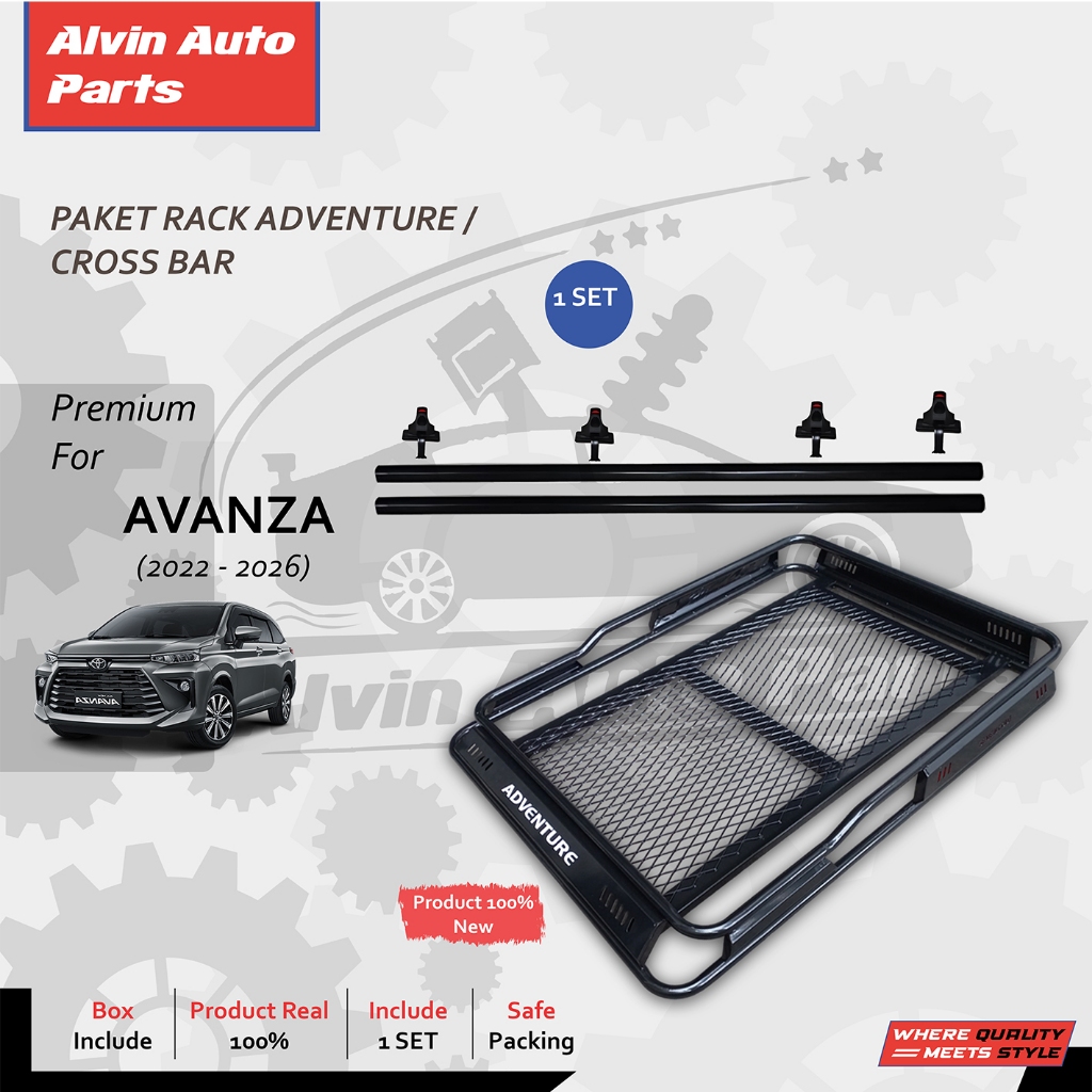 ROOFRACK ADVENTURE AVANZA 2022 - 2026 /RACK ATAS AVANZA/CROSS BAR AVANZA /PALANG TENGAH AVANZA