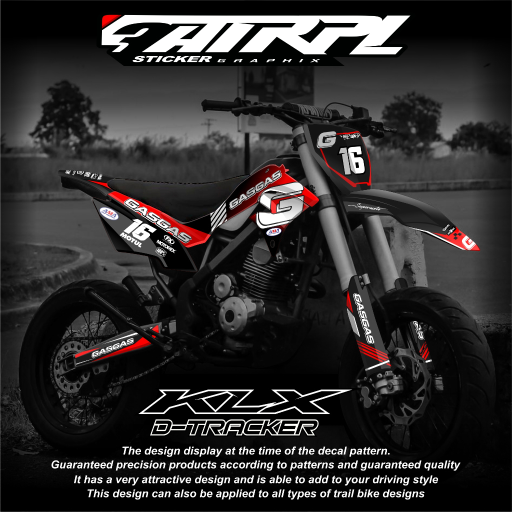 DECAL DTRACKER 150 stiker dekal klx dtracker full body custom decal klx dtracker hologram decal pela