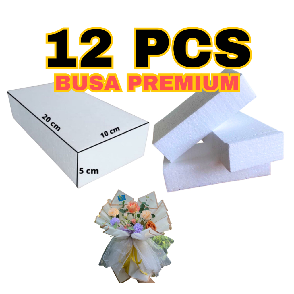 12 PCS Sterofoam Bunga busa sterofoam Oasis Bunga Floral foam / Oasis Sterofoam / Oasis Buket bunga 