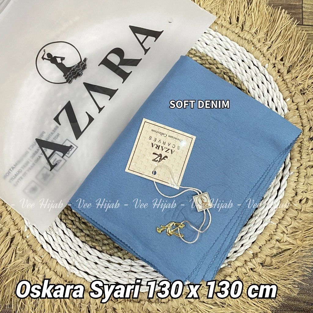 [ 130 x 130 cm ] OSKARA SYARI LASER - Jilbab Syari Jumbo Voal Miracle AZARA OSKARA
