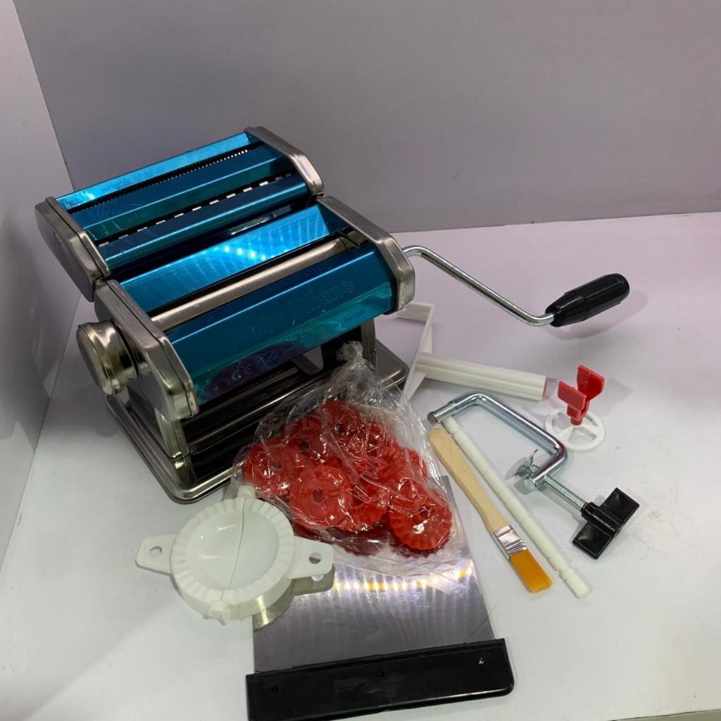 Ampia Pasta Milano / Mesin Pembuat Pasta Manual / Alat Giling Mie Stainless Steel