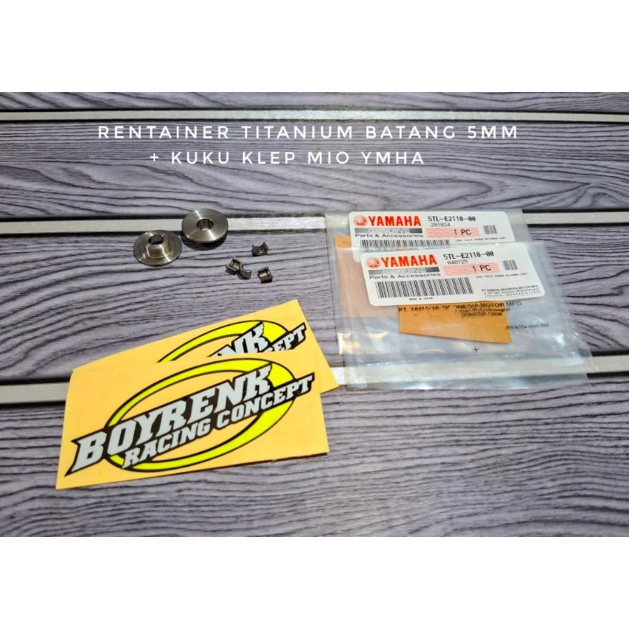 RETAINER RENTAINER TITANIUM TOPI KLEP SAJA BAHAN TITANIUM UNTUK KLEP BATANG 5MM SET KUKU KLEP KUKU M