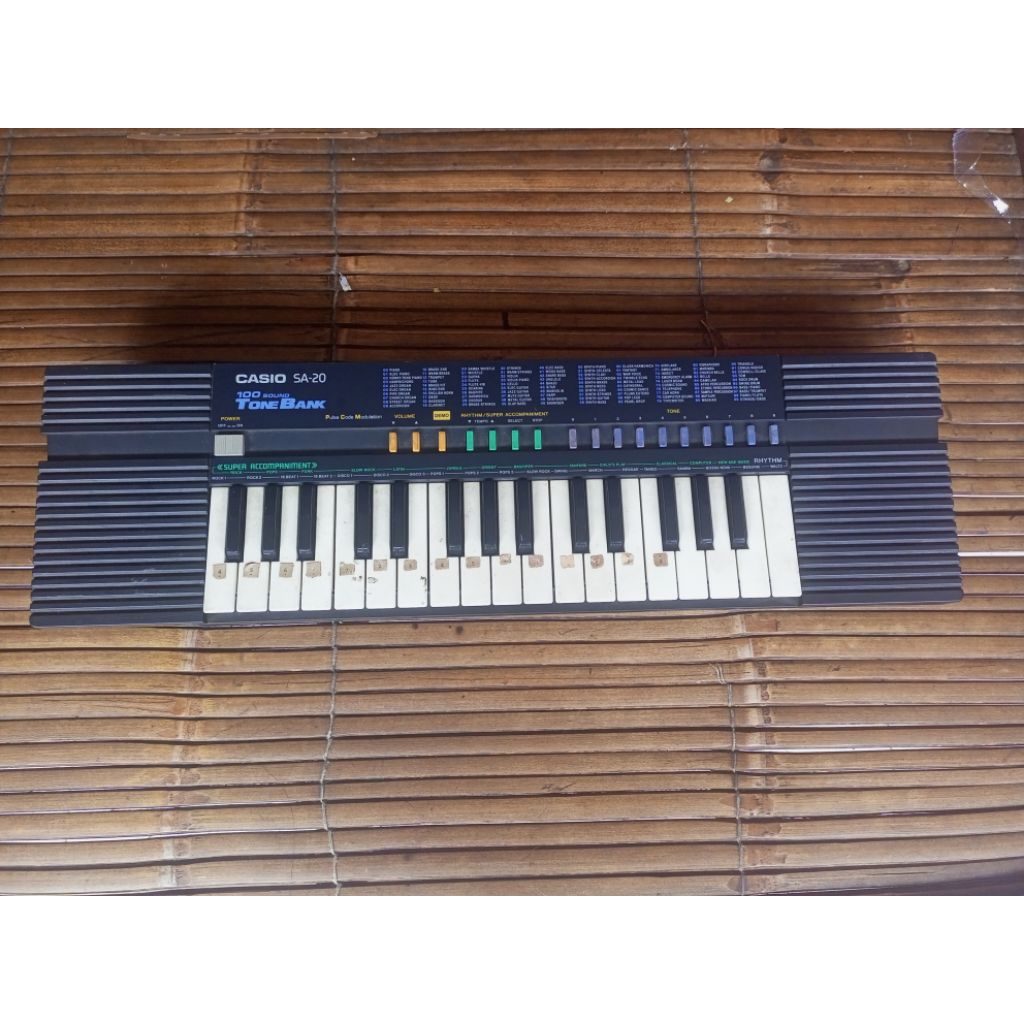 casio SA-20 tone bank vintage
