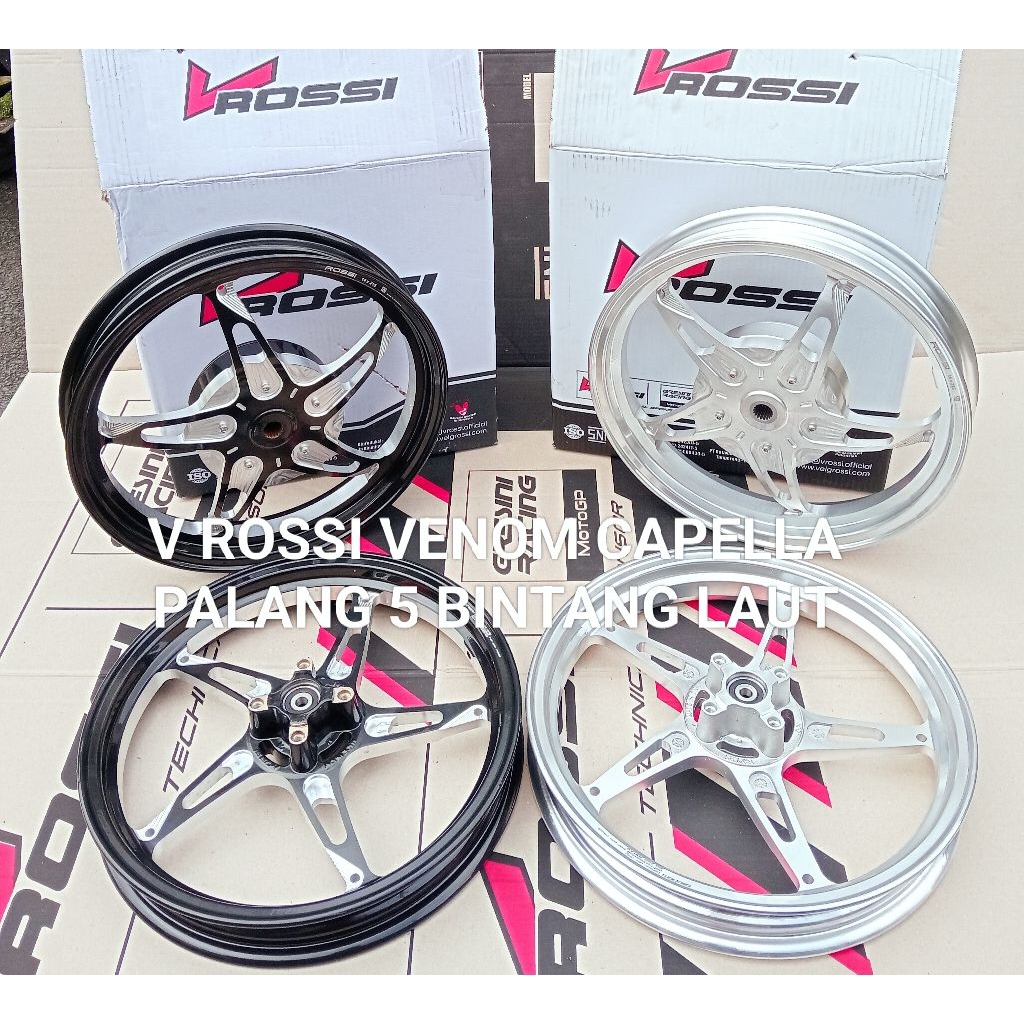 VELG/PELAK RACING V ROSSI VENOM CAPELLA BINTANG LAUT PALANG 5 MIO SOUL MIO SMILE MIO SPORTY MIO KARB