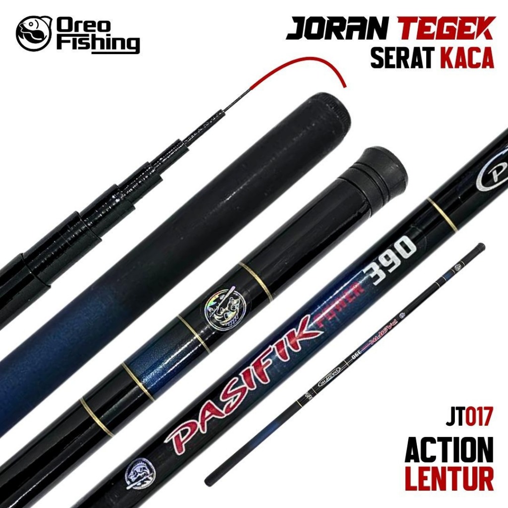 Joran Tegek Fiberglass Super Lentur Ringan dan Tidak Mudah Patah Ukuran 180-630M Cocok Untuk Target 