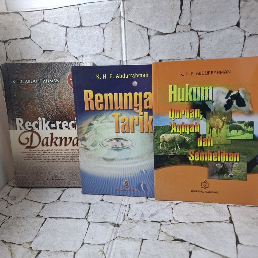 Buku-buku Karya K.H.E Abdurrahman (Hukum kurban,Recik² Dakwah dan Renungan Tarikh)
