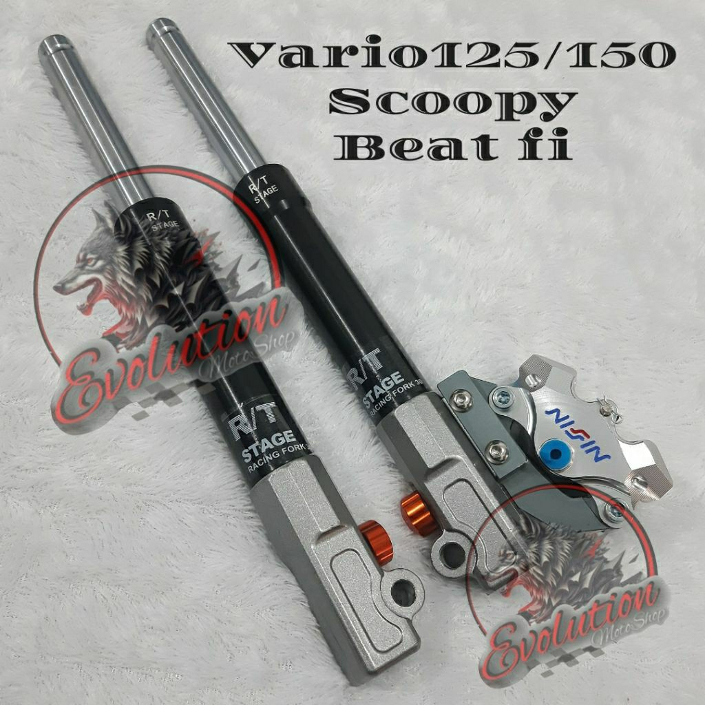 Shock depan VARIO NEW - BEAT FI - SCOOPY - GENIO shockbreker depan variasi rt stage pnp motor matic 