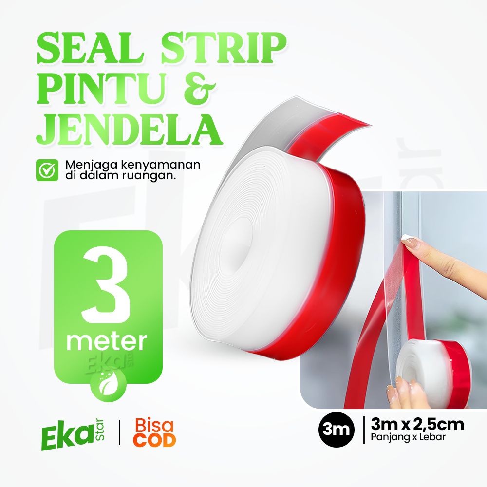 Perekat Penutup Celah Pintu Sliding Kaca Anti Air Debu Serangga Masuk