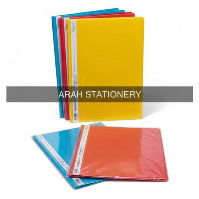 GROSIR 1lusin | Map Business File F4 / Map Plastik Jepit Snelhecter Warna Warni Murah