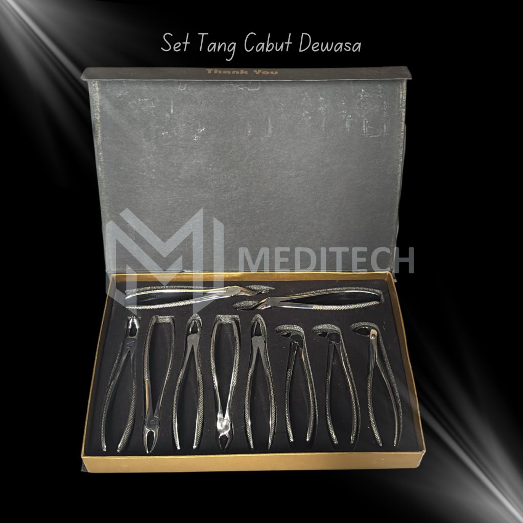 Tang Cabut Gigi Dewasa (SET) – Alat Dental Medis